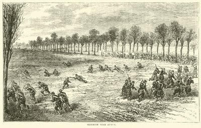 Schermutseling nabij Autun, december 1870 door English School