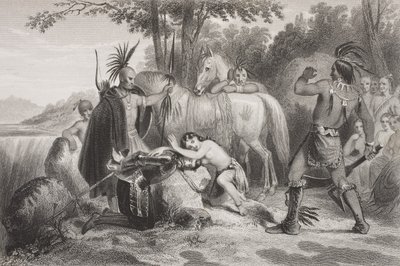 Smith gered door Pocahontas, uit 