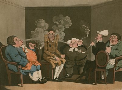 Rookkamer; cartoon door English School
