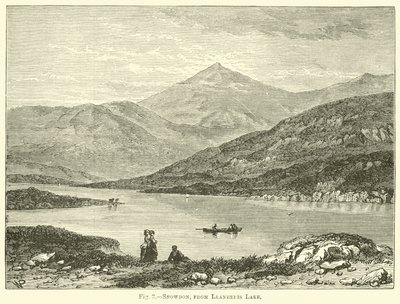 Snowdon, vanaf Llanberis Lake door English School