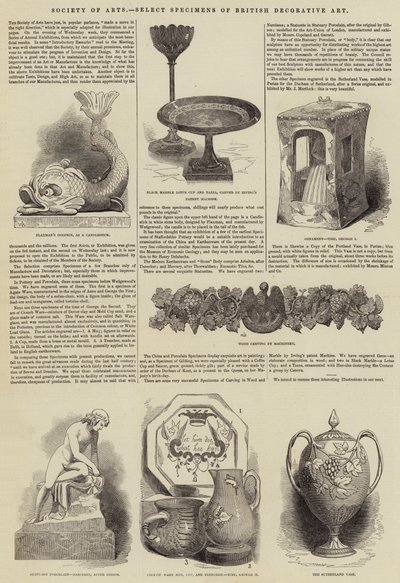 Genootschap van Kunsten, Selecte Voorbeelden van Britse Decoratieve Kunst (gravure) door English School