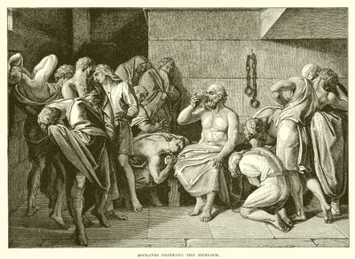 Socrates drinkt de gifbeker door English School