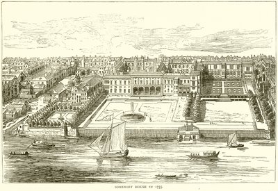 Somerset House in 1755 door English School