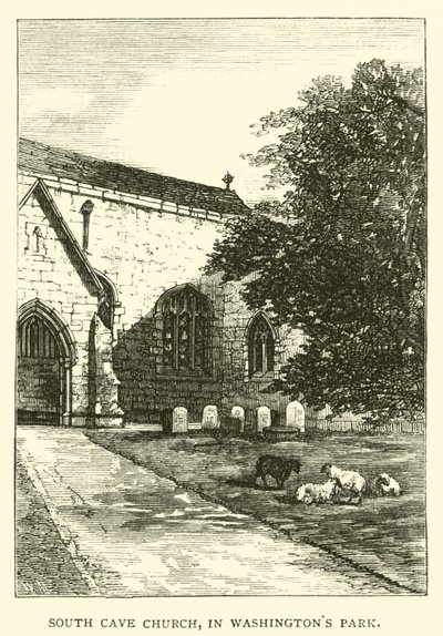 South Cave Kerk, in Washingtons Park door English School