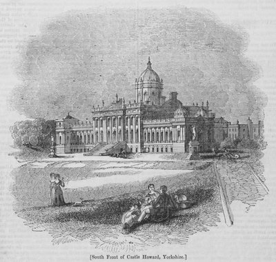 Zuidelijke Voorkant van Castle Howard, Yorkshire door English School