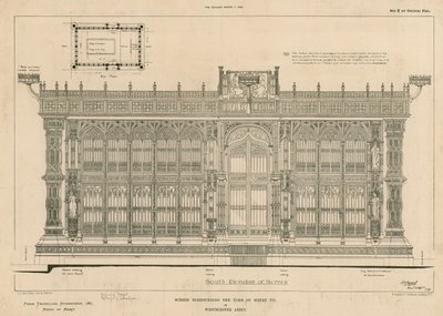 Zuidelijke elevatie van het scherm rondom het Graf van Koning Henry VII door English School
