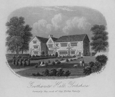 Southwaite Hall, Yorkshire, voormalig de zetel van de familie Yorke door English School