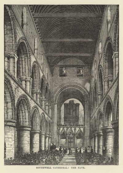Southwell-kathedraal, het schip door English School