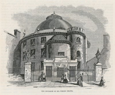 Spa Fields Kapel, Clerkenwell door English School