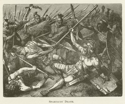 Dood van Spartacus door English School