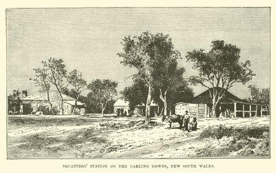 Squatters station op de Darling Downs, Nieuw-Zuid-Wales door English School