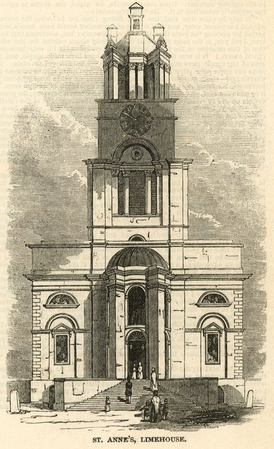 St. Annakerk, Limehouse, Londen door English School