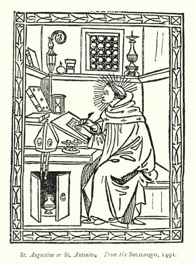 St. Augustinus of St. Antonino, uit de Soliloquii door English School