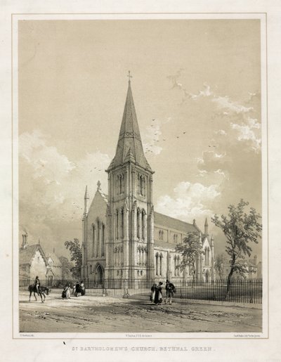 St Bartholomews Kerk Bethnal Green door English School