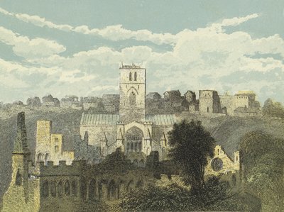 St Davids Kathedraal, Aanblik vanaf het Oude Bisschoppelijk Paleis door English School