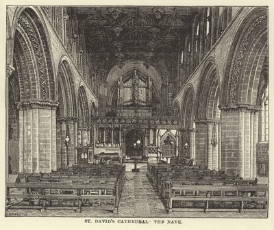 St Davids-kathedraal, het schip door English School