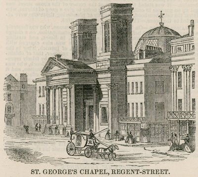 St Georges Chapel, Regent Street, Londen door English School