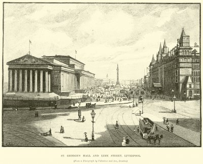 St Georges Hall en Lime Street, Liverpool door English School