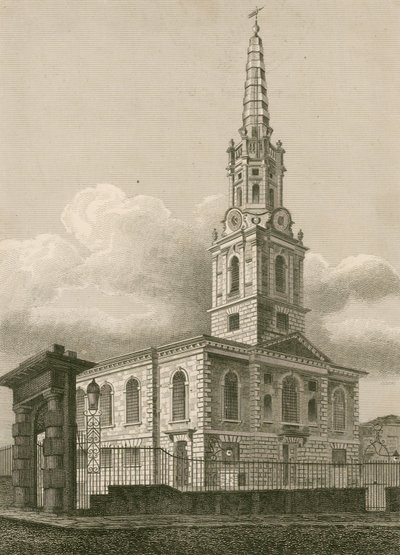 St Giles in the Fields, Londen door English School