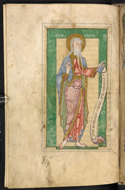 St. Johannes met een groene lijst door English School
