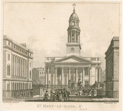 St Marylebone Kerk, Londen door English School