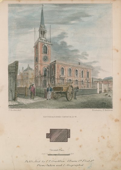 St Marys kerk in Rotherhithe door English School