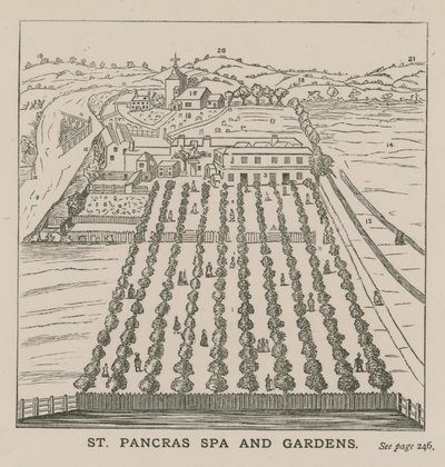 St Pancras Spa en Tuinen door English School