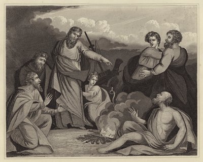 St Paulus schudt de adder van zijn hand door English School