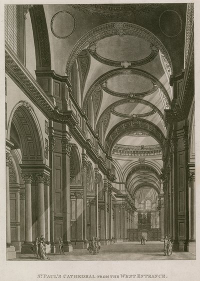St Pauls Kathedraal Londen, vanaf de westelijke ingang door English School