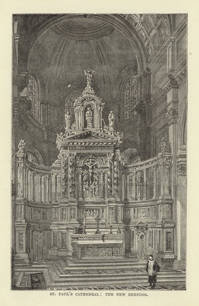 St Pauls Kathedraal, de Nieuwe Reredos door English School