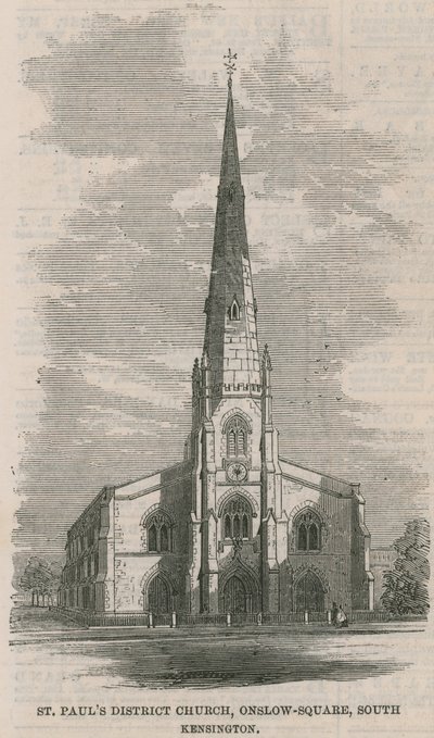 St Pauls District Church, Onslow Square, South Kensington door English School