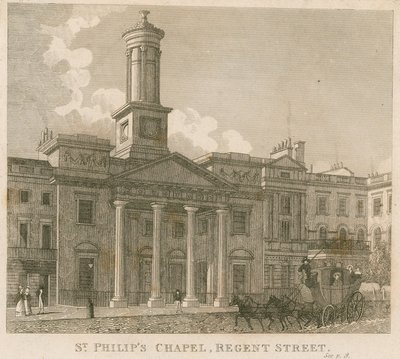 St Philips Chapel, Regent Street, Londen door English School