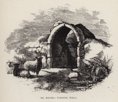 St Roche, wensput (gravure) door English School