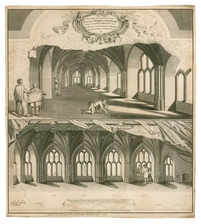 St Thomass Kapel op Oude London Bridge door English School