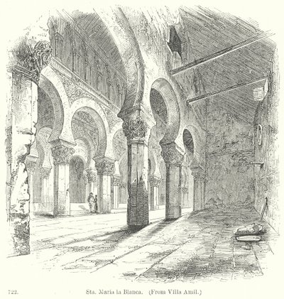 Sta. Maria la Blanca (gravure) door English School