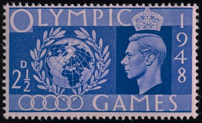 Postzegel ter herdenking van de Olympische Spelen van 1948 in Londen door English School