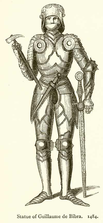 Standbeeld van Guillaume de Bibra. 1484 door English School