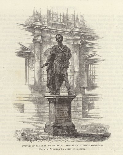 Standbeeld van James II door Grinling Gibbons door English School