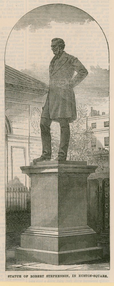 Standbeeld van Robert Stephenson door English School