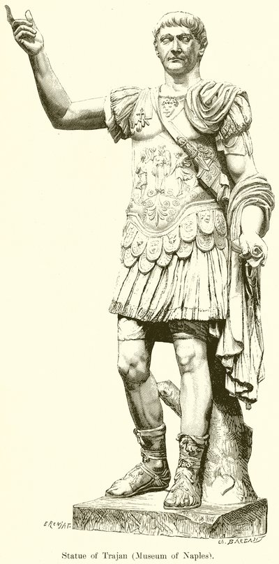 Standbeeld van Trajanus door English School