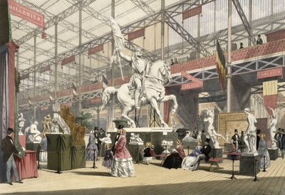 Standbeelden in de Belgische sectie van de Grote Tentoonstelling van 1851, uit Dickinson