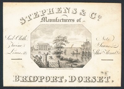 Stephens & Co, fabrikanten van zeildoek, netten, touw, lijnen en schoendraad door English School