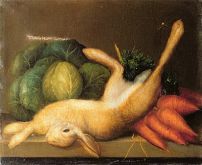 Stilleven van een haas, c.1840 door English School