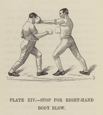 Stop voor rechtse stoot (gravure) door English School