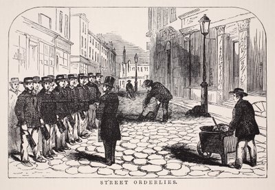 Straatordelijken, illustratie uit London Labour and London Poor door Henry Mayhew, pub. 1862 door English School