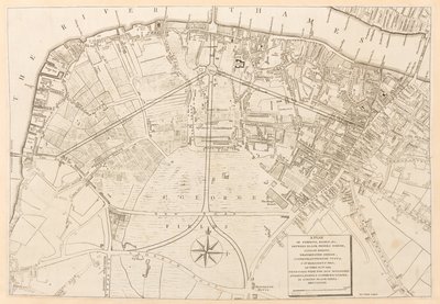 Plattegrond van Londen, Kaarten K.Top.27.47 door English School