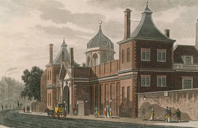 Straatscène nabij het British Museum door English School