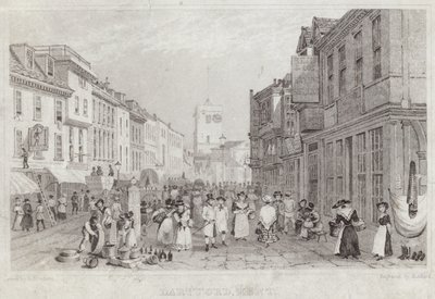 Straatscène van Dartford in Kent door English School