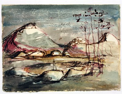 Studie voor een landschap, 1957 door English School