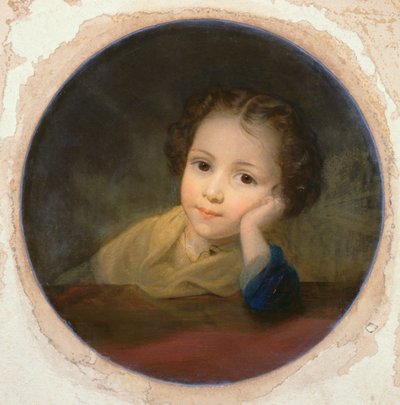 Studie van een kind, ca. 1850 door English School